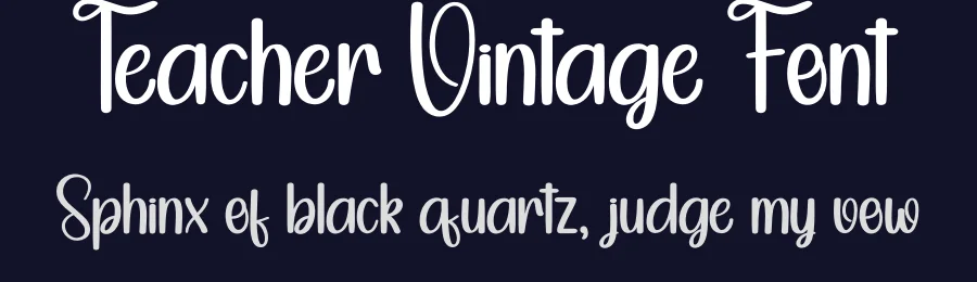 Teacher Vintage Font by andikastudio — Script Handwritten Font — thumbnail 2