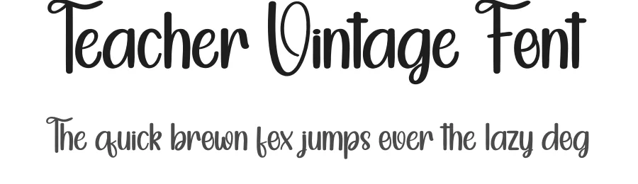 Teacher Vintage Font by andikastudio — Script Handwritten Font