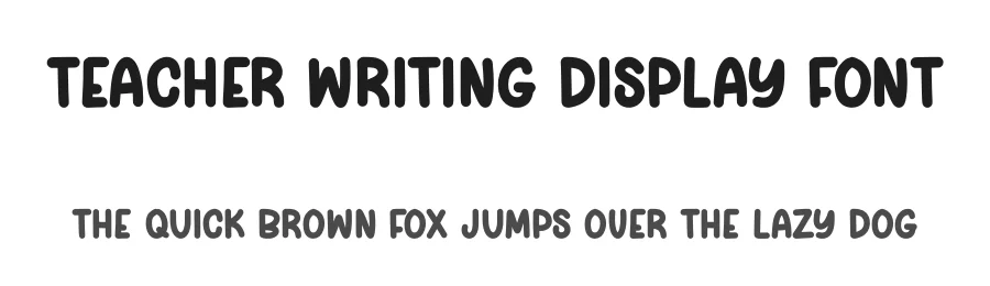 Teacher Writing Display Font by Craftedtype — Decorative Font