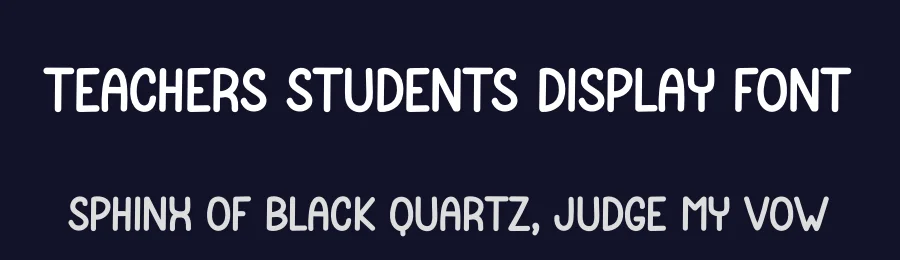 Teachers Students Display Font by creativeletter — Script Handwritten Font — thumbnail 2