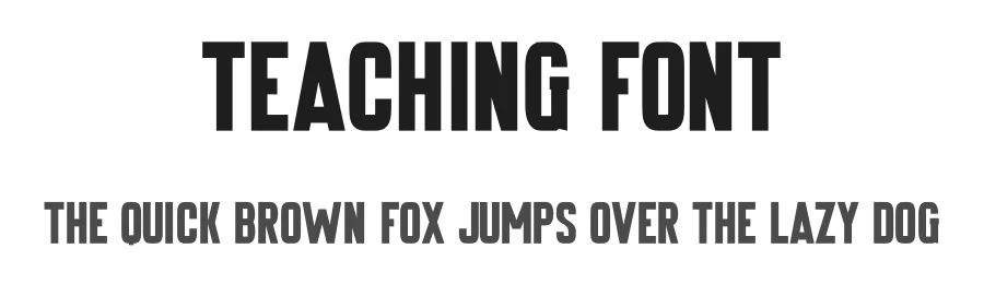 Teaching Font by Funtype — Decorative Font