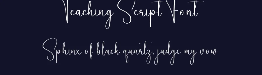 Teaching Script Font by creativeletter — Script Handwritten Font — thumbnail 2