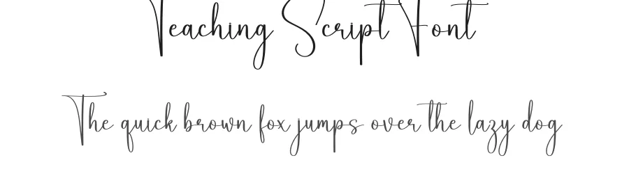 Teaching Script Font by creativeletter — Script Handwritten Font