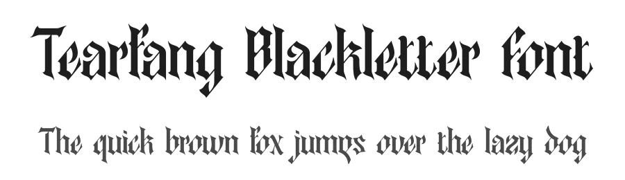 Tearfang Blackletter Font by timelesstype.co — Blackletter Font