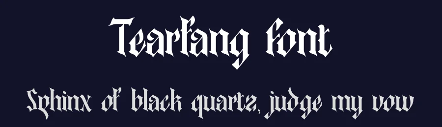 Tearfang Font by timelesstype.co — Blackletter Font — thumbnail 2