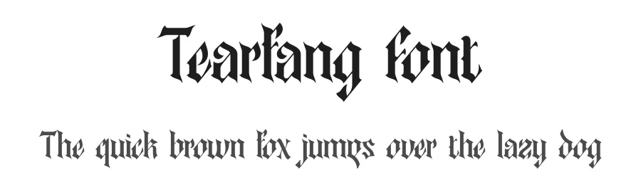 Tearfang Font by timelesstype.co — Blackletter Font
