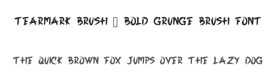 Tearmark Brush – Bold Grunge Brush Font by idealistudio — Script Handwritten Font