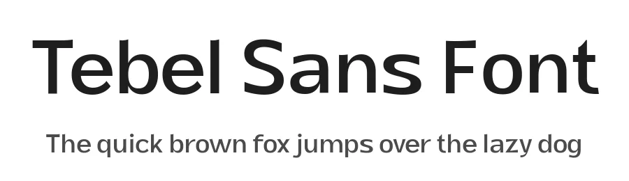 Tebel Sans Font by Ardyanatypes — Sans Serif Font