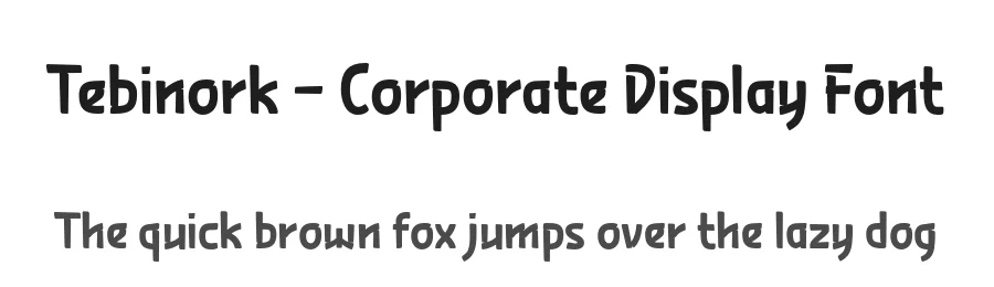 Tebinork – Corporate Display Font by productype — Display Font