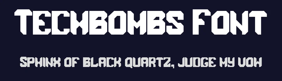 Techbombs Font by CconceptLab — Display Font — thumbnail 2