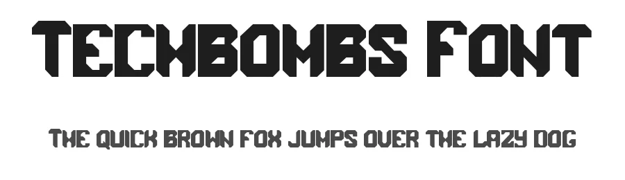 Techbombs Font by CconceptLab — Display Font