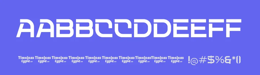 Techetic Human Font by timelesstype.co — Display Font — thumbnail 3