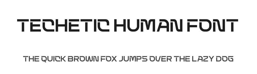 Techetic Human Font by timelesstype.co — Display Font