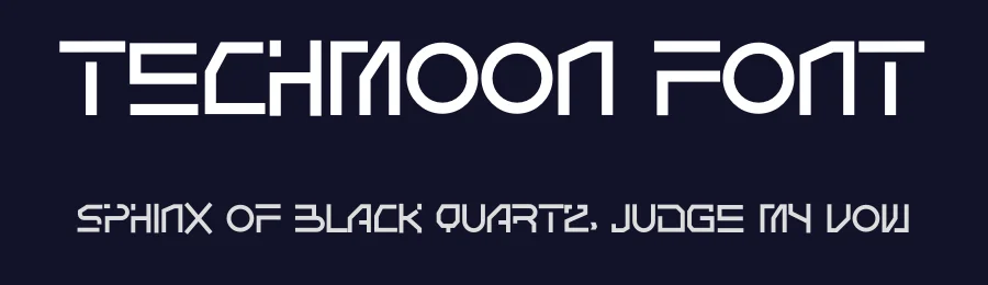 Techmoon Font by idealeksis — Display Font — thumbnail 2