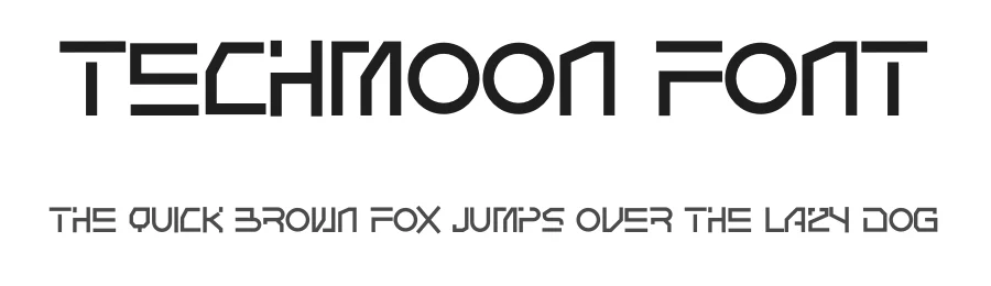 Techmoon Font by idealeksis โ Display Font
