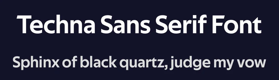 Techna Sans Serif Font by Nirvan Type — Sans Serif Font — thumbnail 2