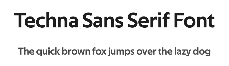Techna Sans Serif Font by Nirvan Type β Sans Serif Font