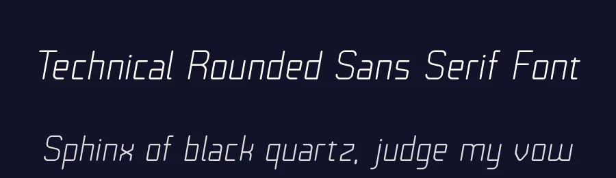 Technical Rounded Sans Serif Font by VP Type — Sans Serif Font — thumbnail 2