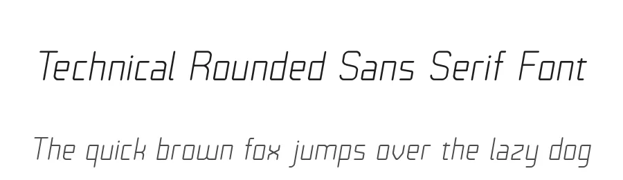 Technical Rounded Sans Serif Font by VP Type — Sans Serif Font