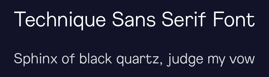 Technique Sans Serif Font by artur avtuhov — Sans Serif Font — thumbnail 2