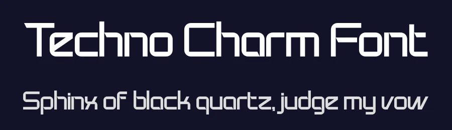 Techno Charm Font by Nirmana Visual — Display Font — thumbnail 2