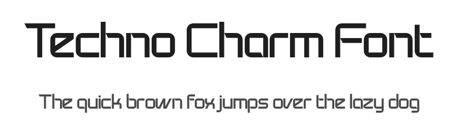 Techno Charm Font by Nirmana Visual — Display Font