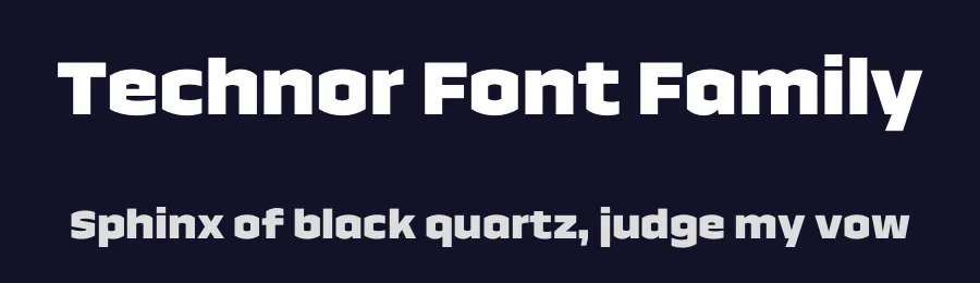 Technor Font Family by Indian Type Foundry — Sans Serif Font — thumbnail 2