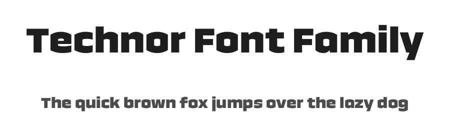 Technor Font Family by Indian Type Foundry — Sans Serif Font