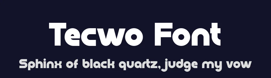 Tecwo Font by Salamahtype — Display Font — thumbnail 2