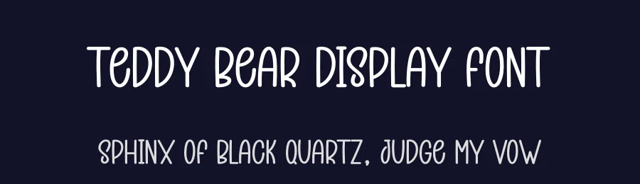 Teddy Bear Display Font by creativeletter — Display Font — thumbnail 2