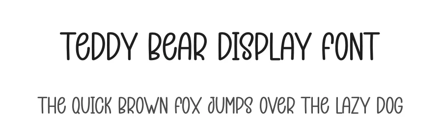Teddy Bear Display Font by creativeletter — Display Font
