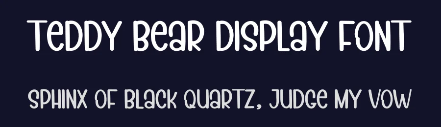 Teddy Bear Display Font by inermediaSTUDIO — Display Font — thumbnail 2
