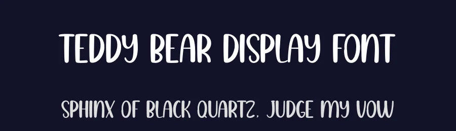 Teddy Bear Display Font by creativeletter — Display Font — thumbnail 2