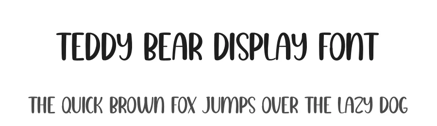 Teddy Bear Display Font by creativeletter — Display Font