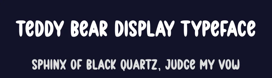 Teddy Bear Display Typeface by andikastudio — Display Font — thumbnail 2