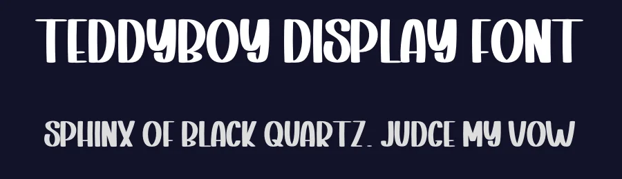 Teddyboy Display Font by inermediaSTUDIO — Display Font — thumbnail 2