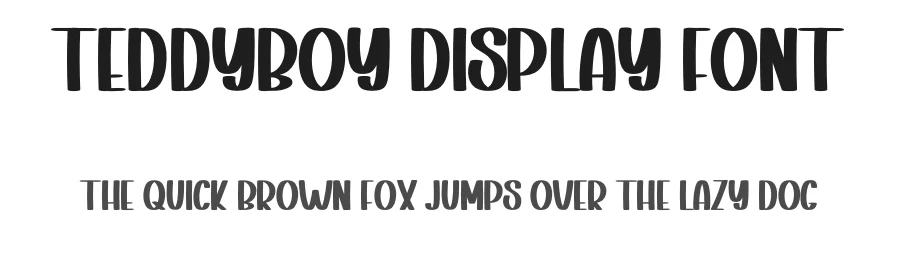 Teddyboy Display Font by inermediaSTUDIO — Display Font