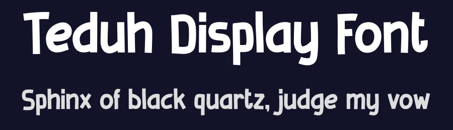 Teduh Display Font by Aivos Dreams — Display Font — thumbnail 2