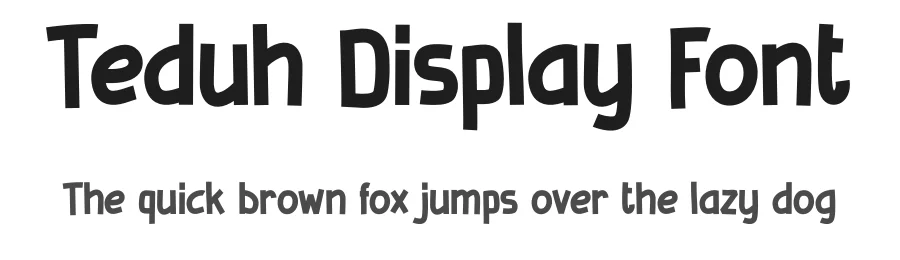 Teduh Display Font by Aivos Dreams — Display Font