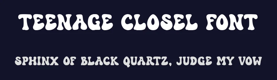 Teenage Closel Font by Teenage Foundry — Display Font — thumbnail 2