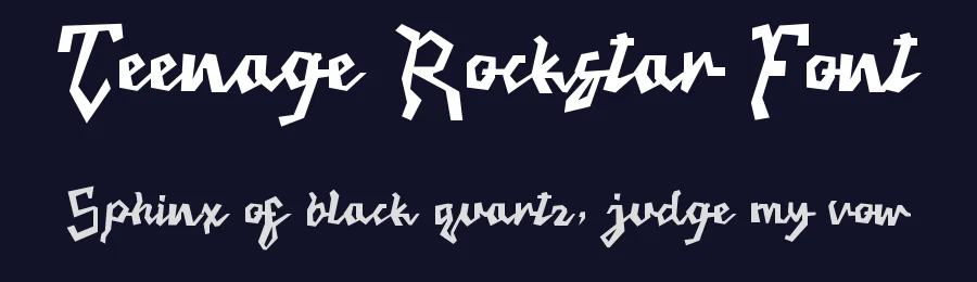 Teenage Rockstar Font by Teenage Foundry — Display Font — thumbnail 2
