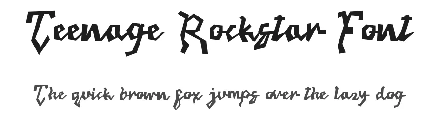 Teenage Rockstar Font by Teenage Foundry — Display Font