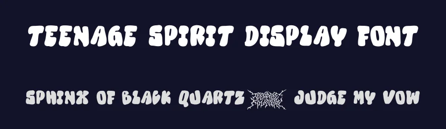 Teenage Spirit Display Font by Teenage Foundry — Display Font — thumbnail 2