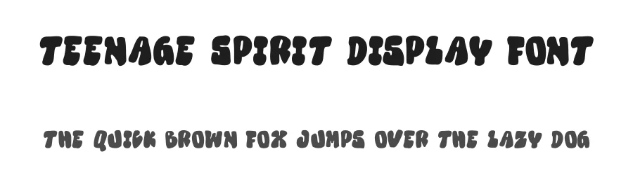 Teenage Spirit Display Font by Teenage Foundry — Display Font