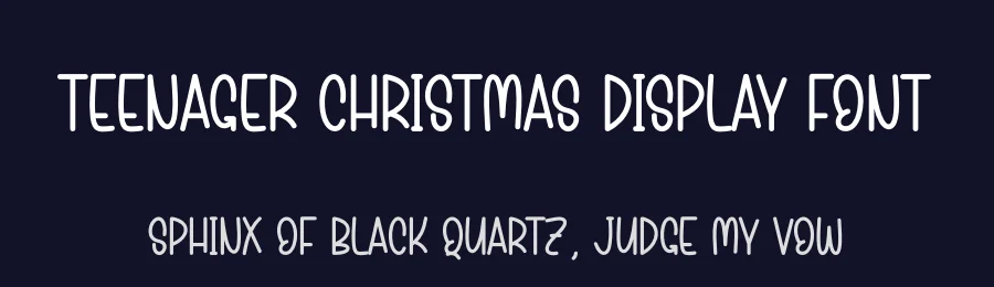 Teenager Christmas Display Font by andikastudio — Display Font — thumbnail 2