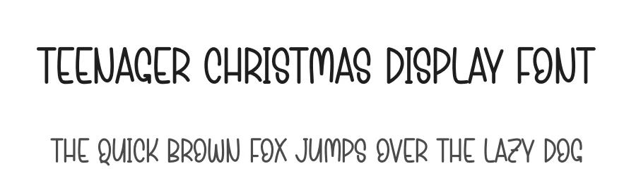 Teenager Christmas Display Font by andikastudio — Display Font