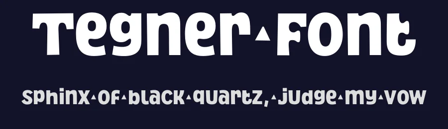Tegner Font by Linda Hintz — Sans Serif Font — thumbnail 2