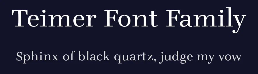Teimer Font Family by Suitcase Type Foundry — Serif Font — thumbnail 2
