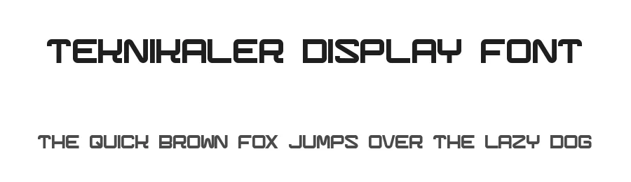Teknikaler Display Font by alexatype — Display Font