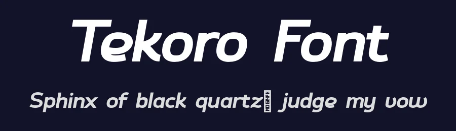 Tekoro Font by vpcreativeshop — Sans Serif Font — thumbnail 2